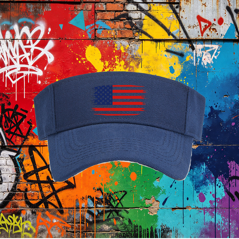 Unisex Classic Mesh Back Hat with Distressed USA Flag Print - Lightweight Sun Protection Cap for Outdoor Activities, Ideal for Men and Women Who Love Patriotic Style and Casual Wear