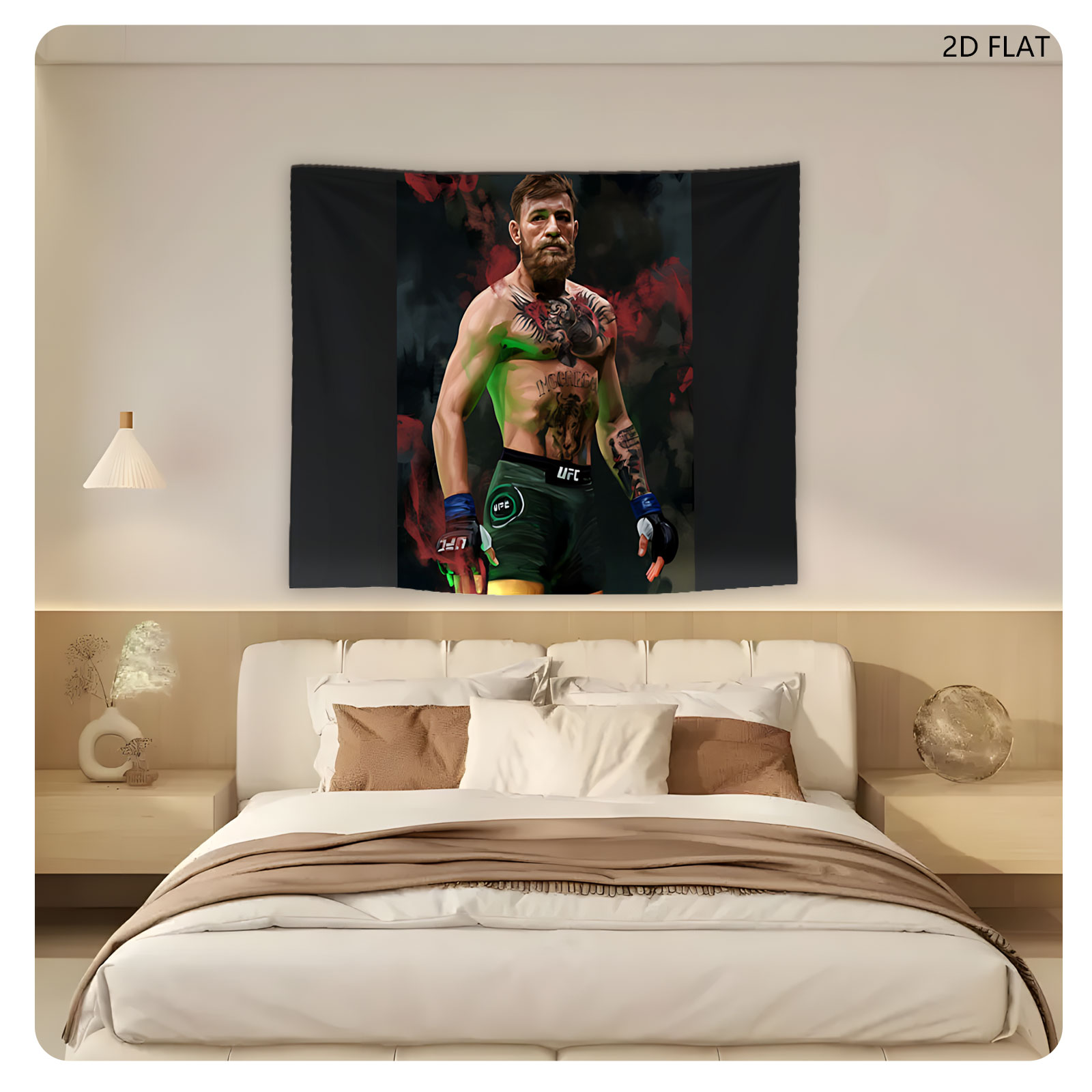 Conor McGregor UFC Fighter Portrait - Tapestry