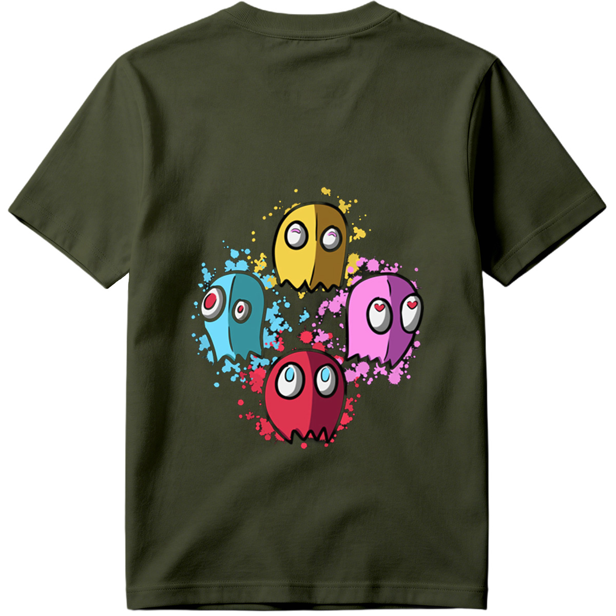Pac-Man Ghosts: Blinky, Pinky, Inky, and Clyde - Tee