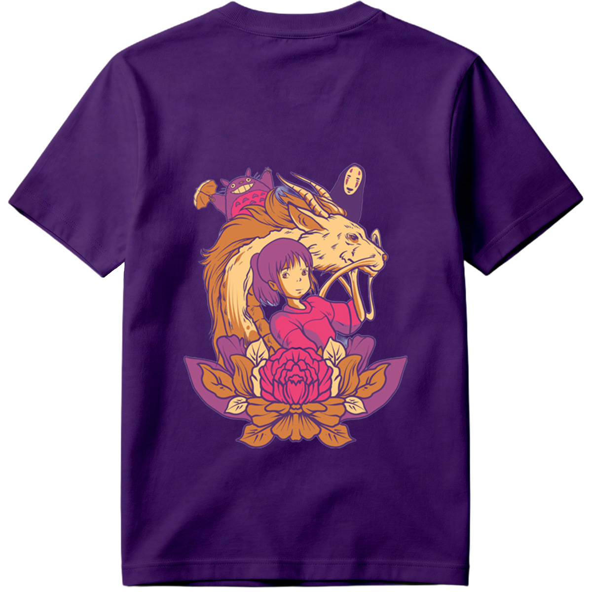 Spirited Away: Chihiro, Haku, No-Face, and Totoro - Tee