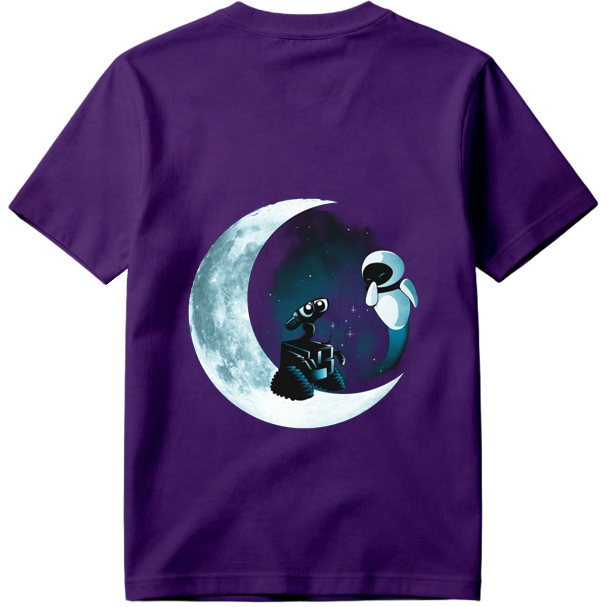 WALL-E and EVE on the Moon - Tee