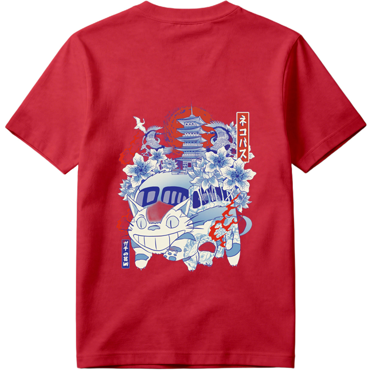 Neko Pass: Catbus and Cherry Blossoms - Tee