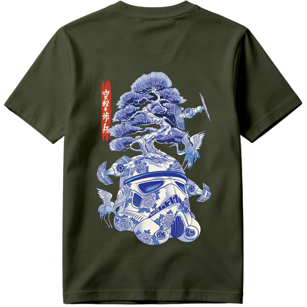 Star Wars Stormtrooper with Bonsai and Cranes - Tee