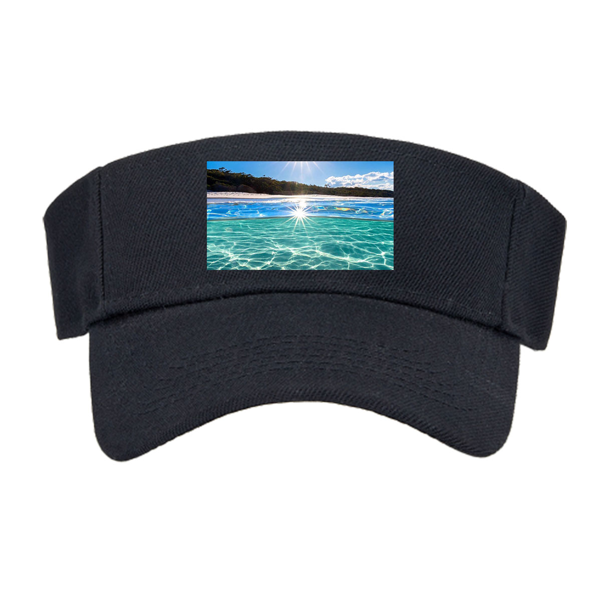 Sunshine Sparkles on Crystal Clear Waters -  Visor cap