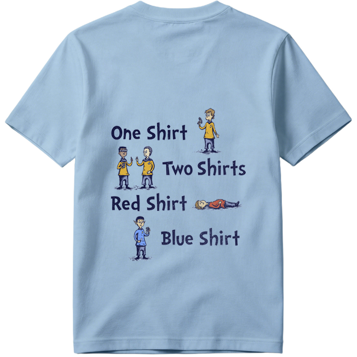 Star Trek: One Shirt, Two Shirts, Red Shirt, Blue Shirt - Tee