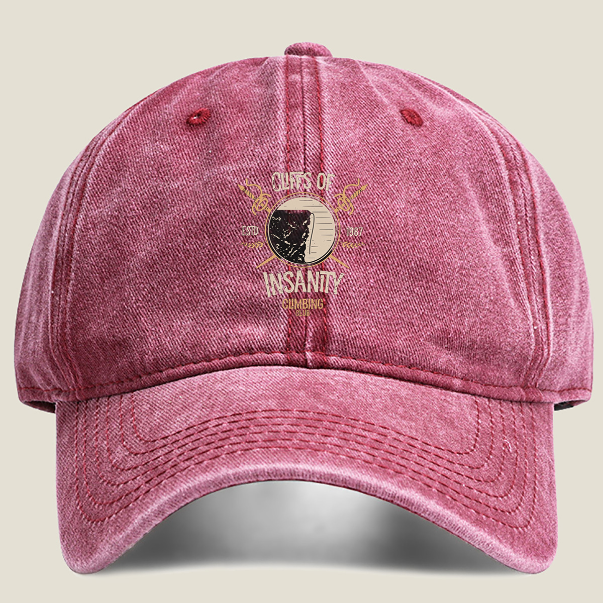 Cliffs of Insanity Climbing Club - Washed Denim - Baseball Cap