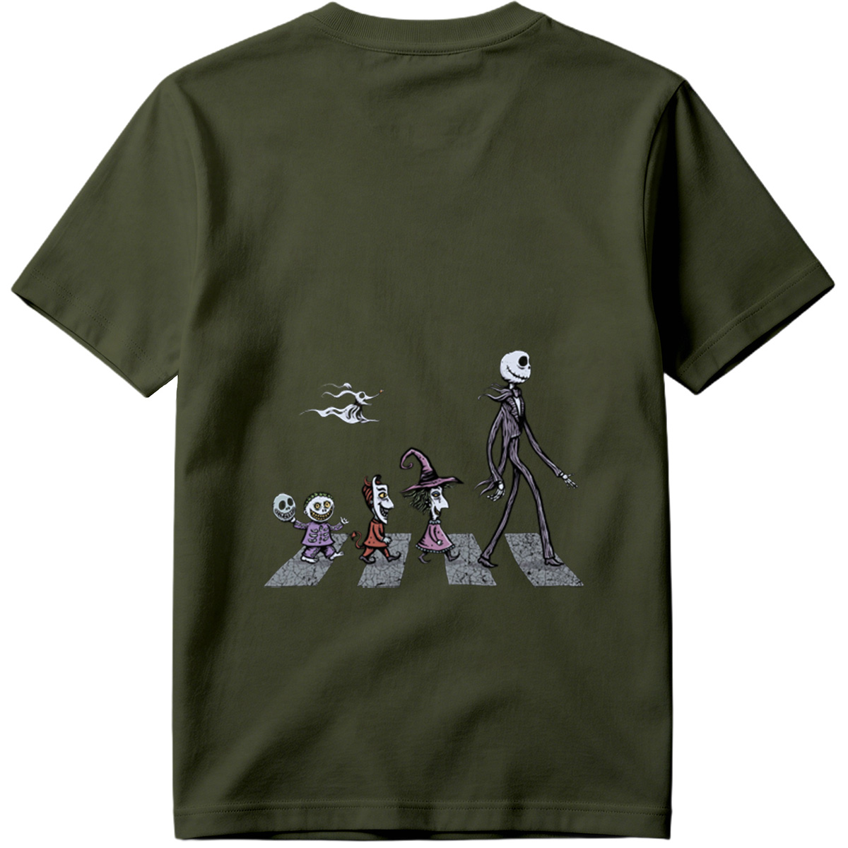 The Nightmares: Jack Skellington, Sally, Zero, and Friends Crossing the Street - Tee