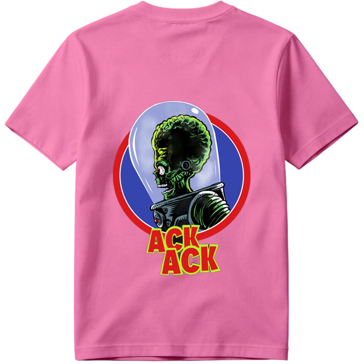 Ack Ack: Green Alien in Space Helmet - Tee