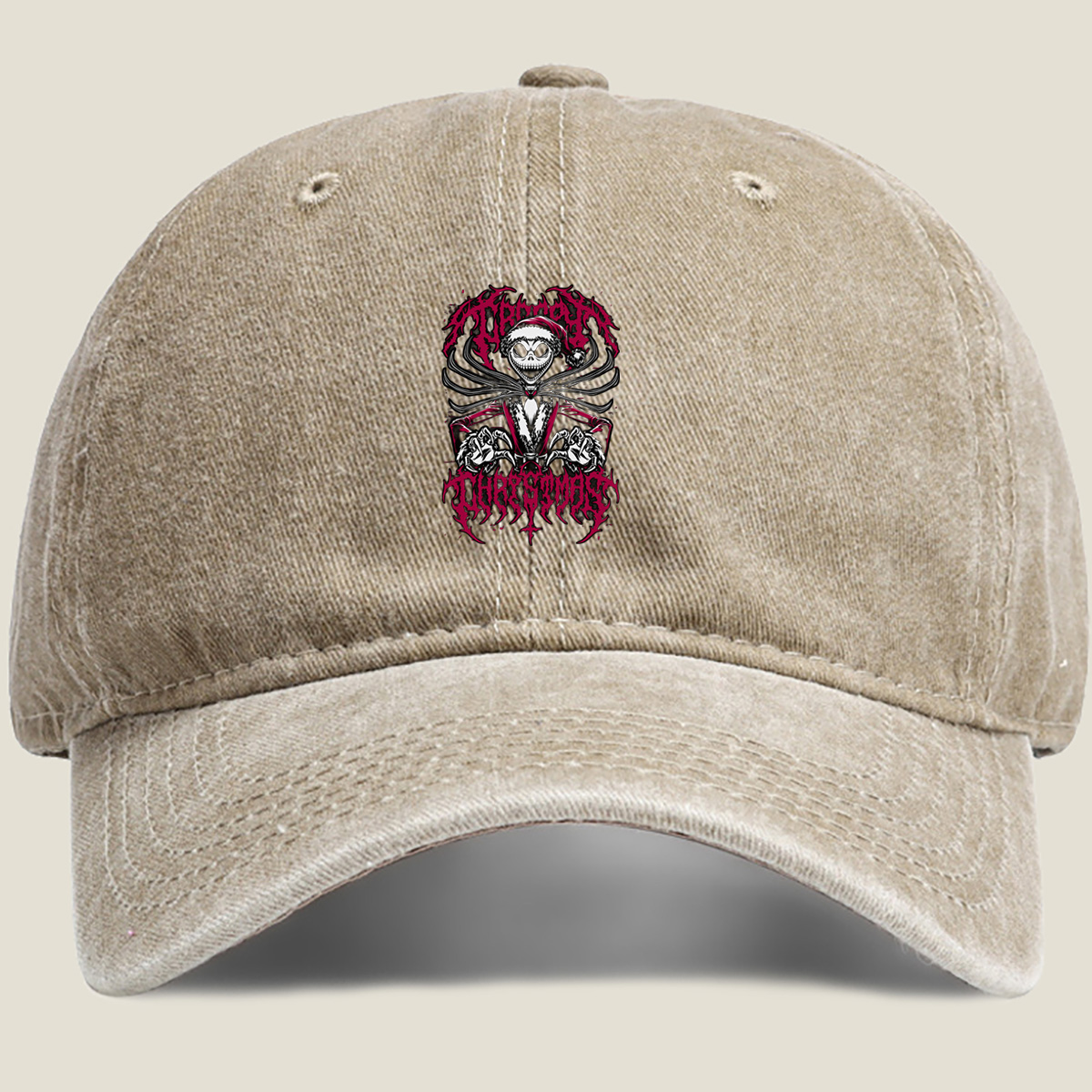 The Nightmare Before Christmas - Jack Skellington - Washed Denim - Baseball Cap