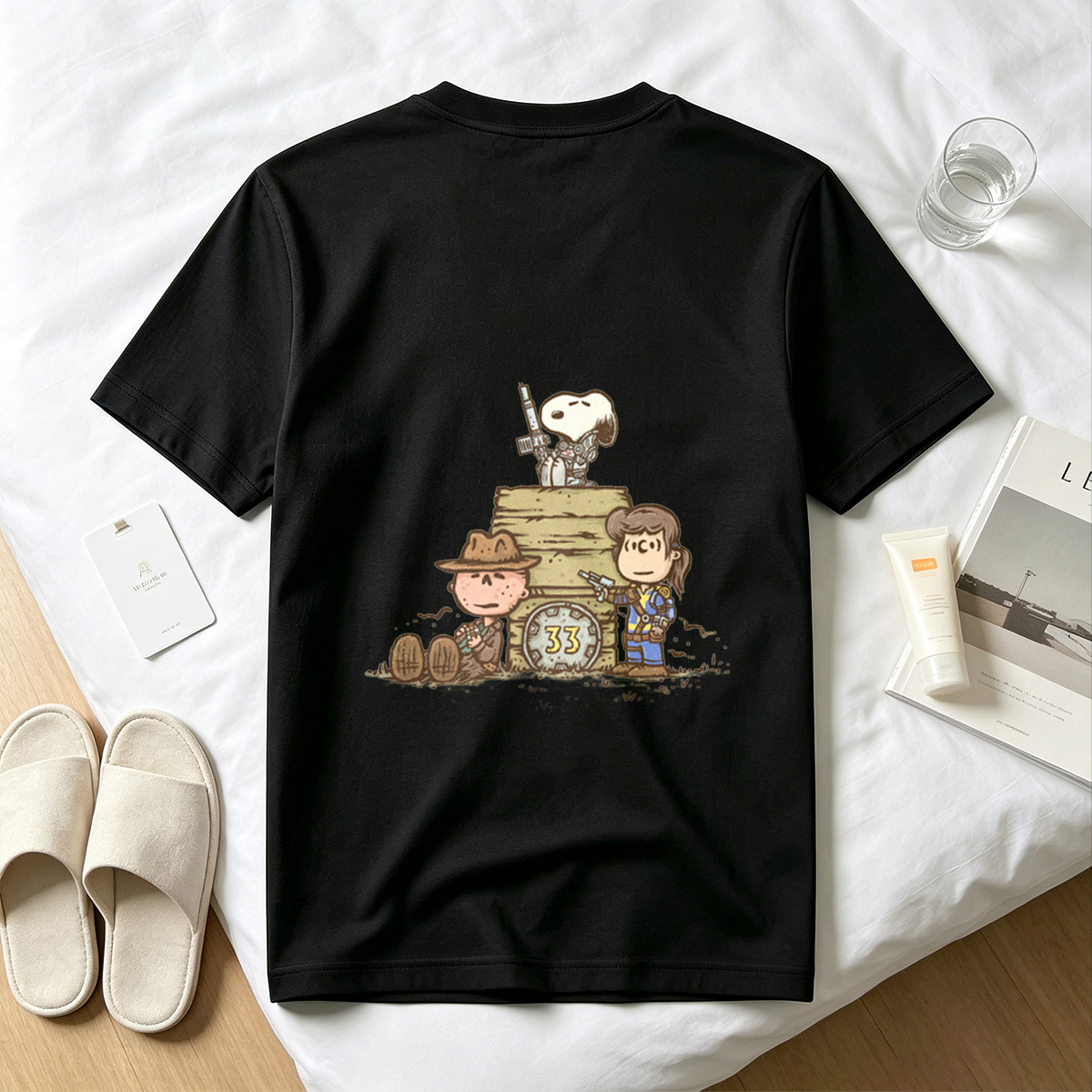 Snoopy, Charlie Brown, and Peppermint Patty in Fallout 33 - Tee