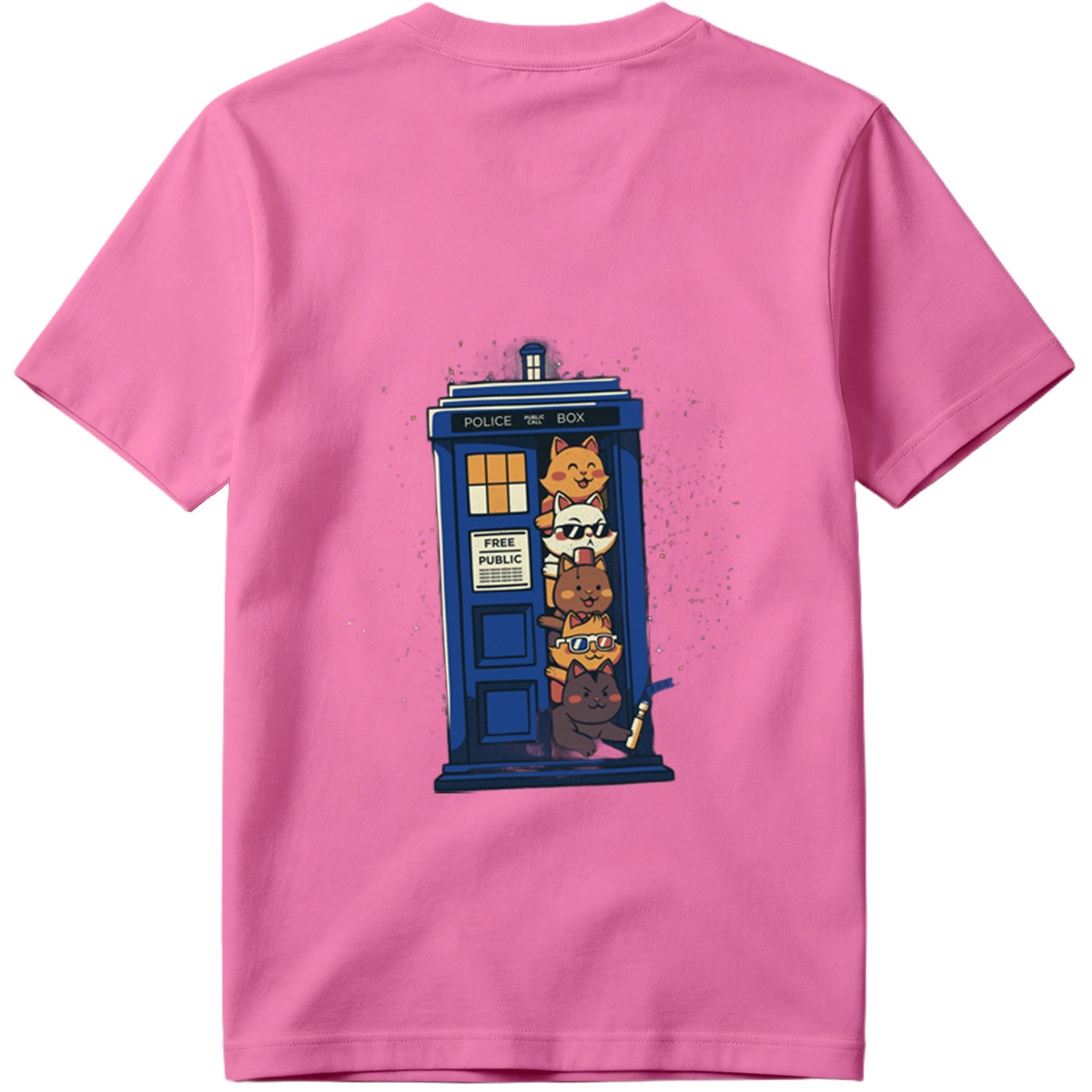 Doctor Who Cats in the TARDIS - Tee
