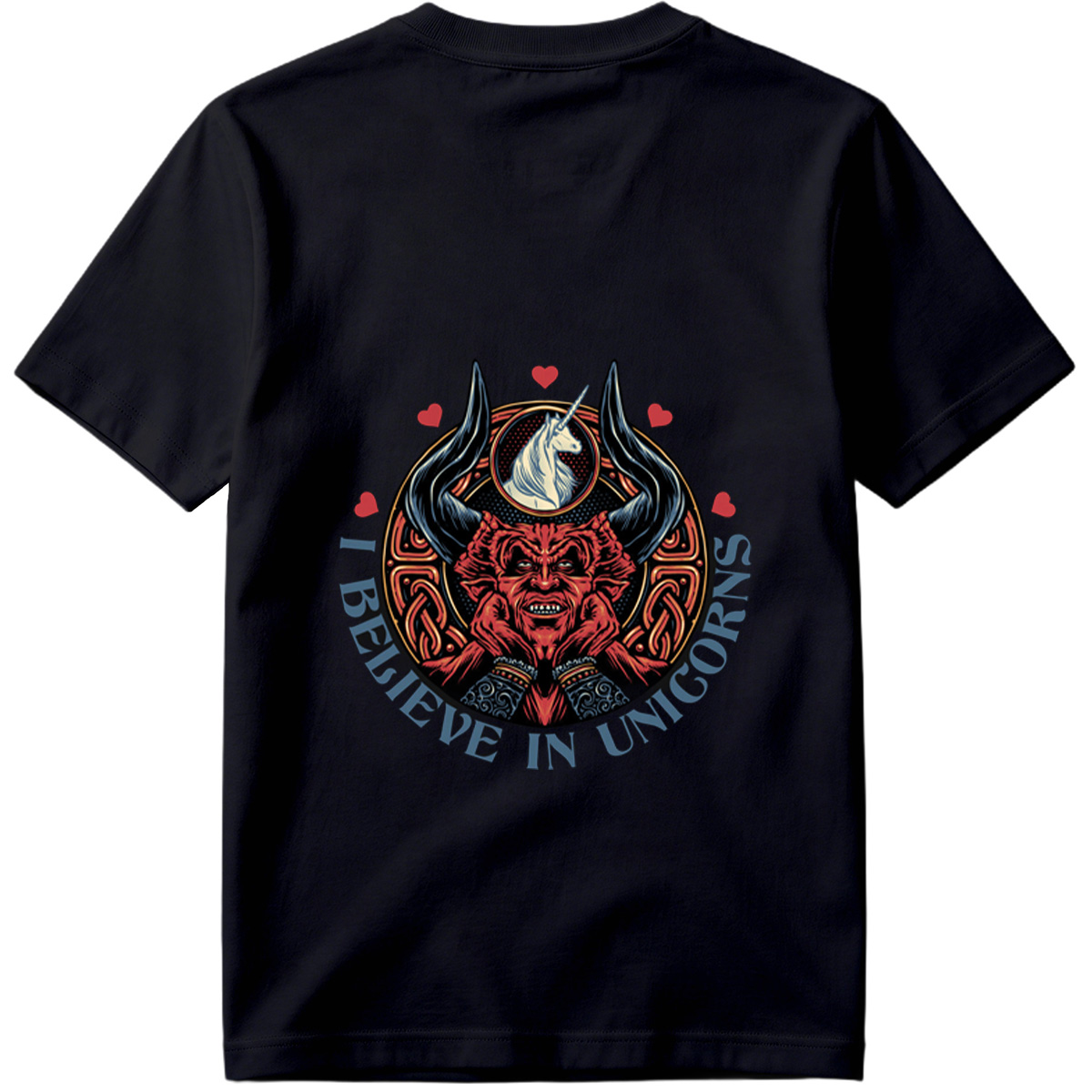 I Believe in Unicorns - Devil and Unicorn Design - Tee
