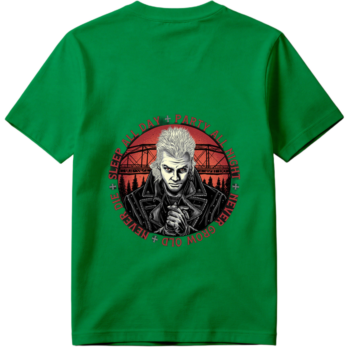 Johnny Silverhand: Sleep All Day, Party All Night, Never Grow Old, Never Die - Tee