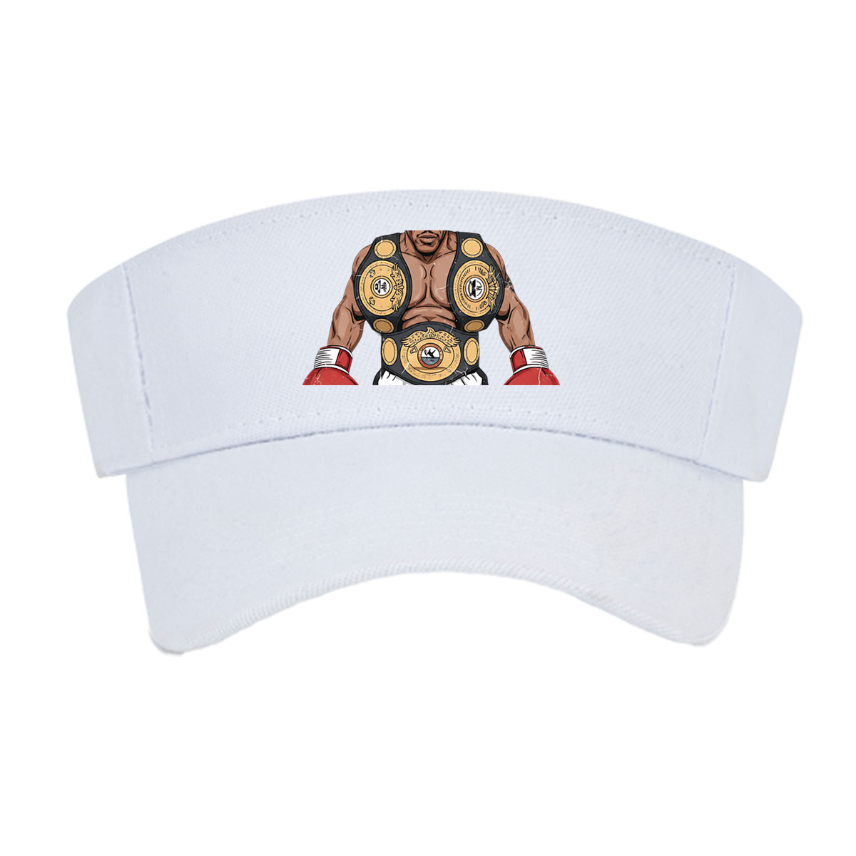 Mike Tyson in Boxing Glory with Championship Belts -  Visor cap