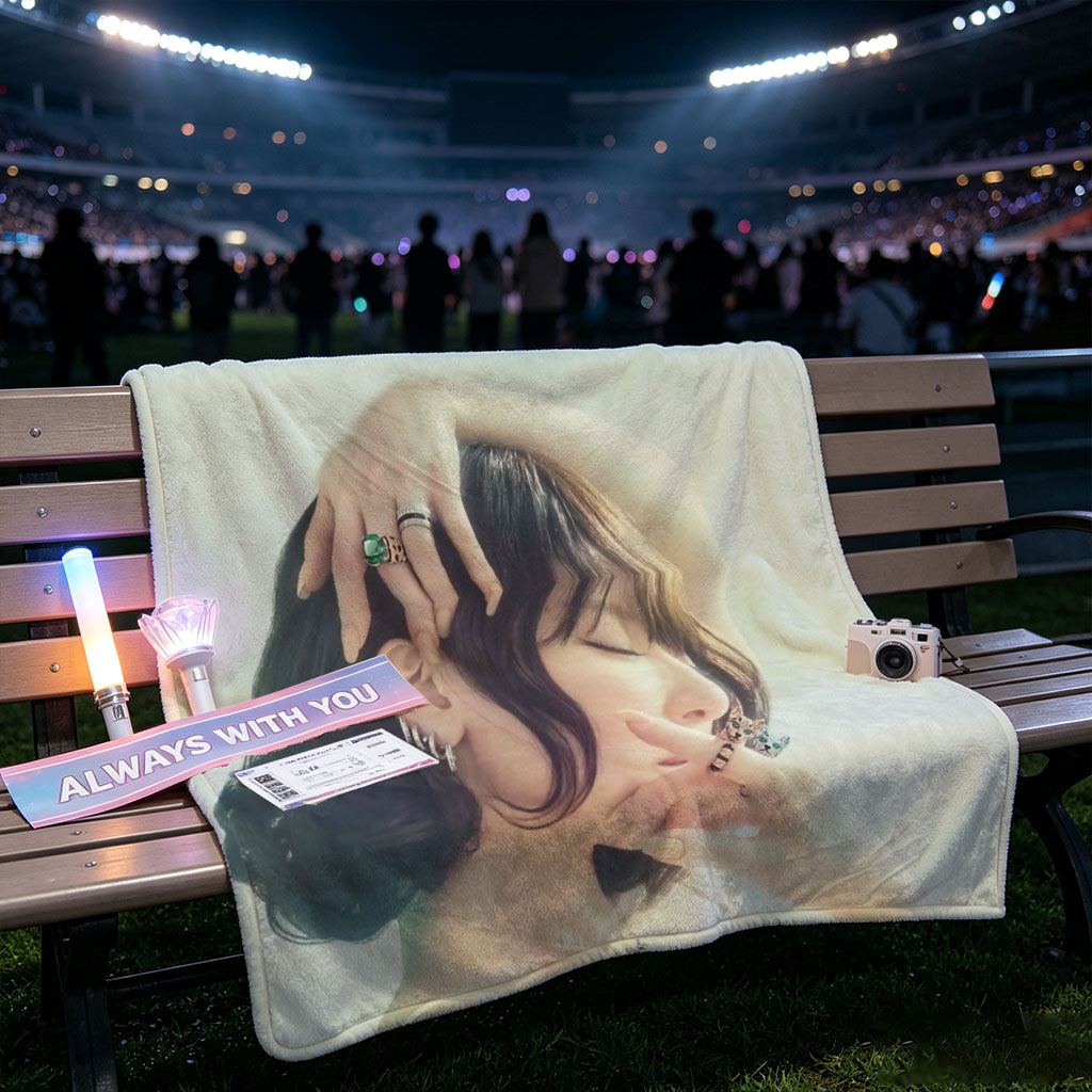 Nana Mizuki in a Serene Pose with Elegant Jewelry and Soft Lighting - Blankets