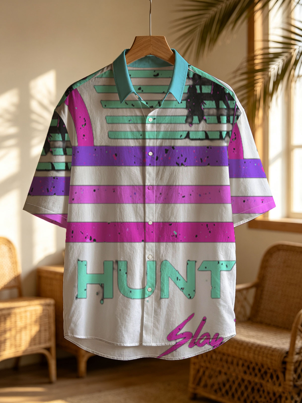 Hunters: Slay The Night - Silhouetted Figures in Neon Glow -  Shirt