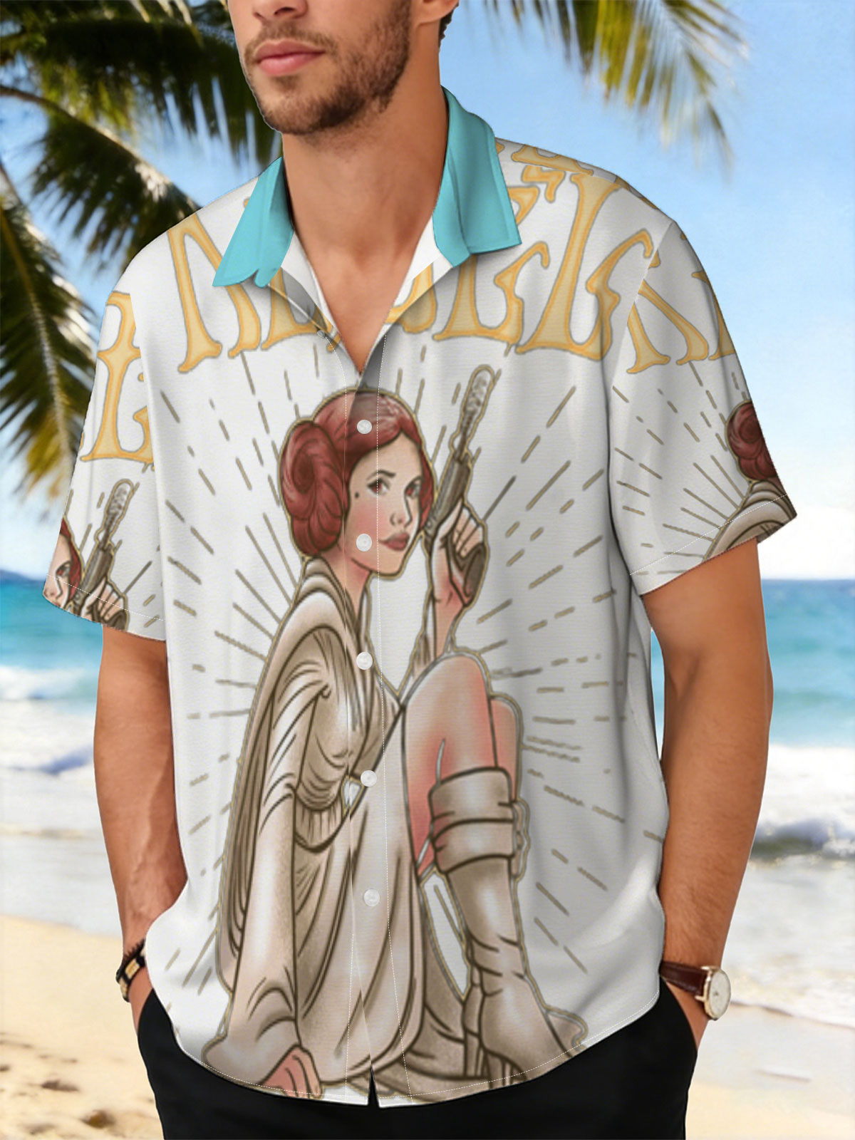 Rebel: Princess Leia Organa with Blaster, Star Wars Icon -  Shirt