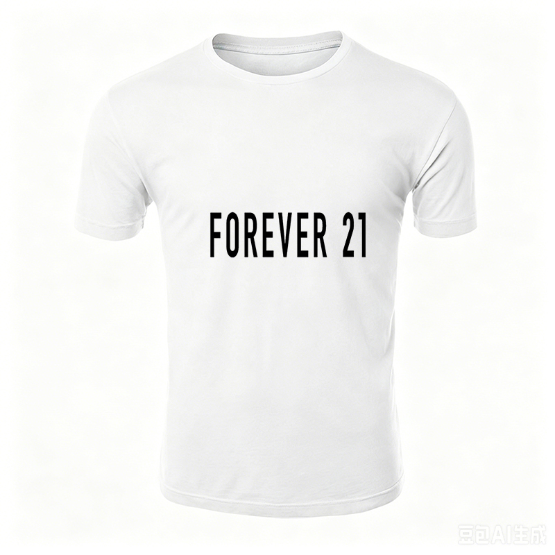 Unisex Classic T-Shirt with Forever 21 Logo Print - Simple Streetwear Tee for Casual Daily Wear, Perfect for Youth and Trendy Adults Seeking Comfortable Fashion Statement Apparel