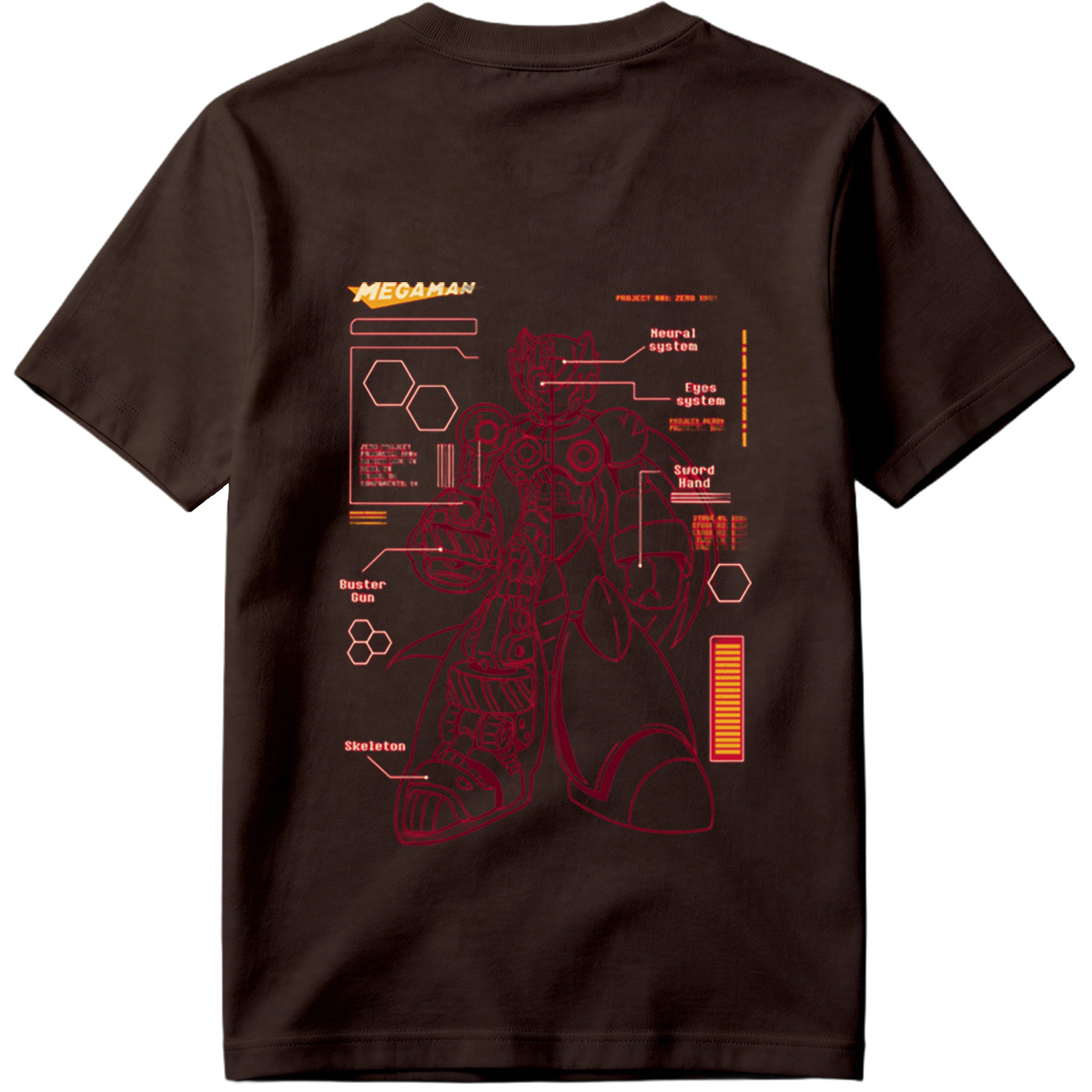 Megaman Zero: Project Zero 1593 Technical Blueprint - Tee
