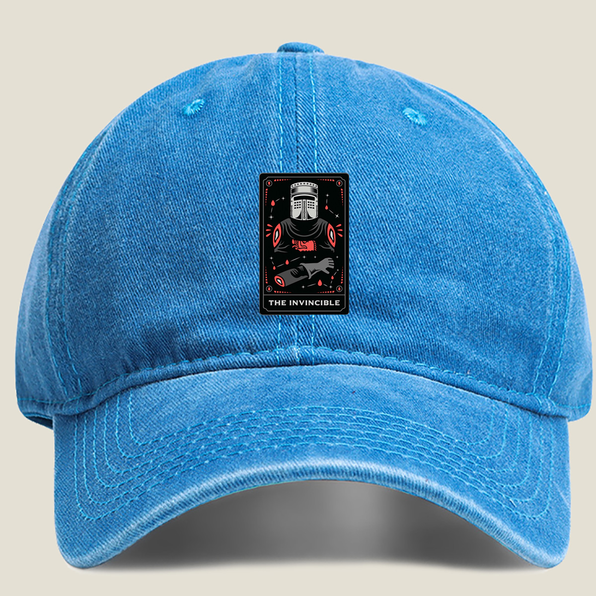 The Invincible Knight - Washed Denim - Baseball Cap