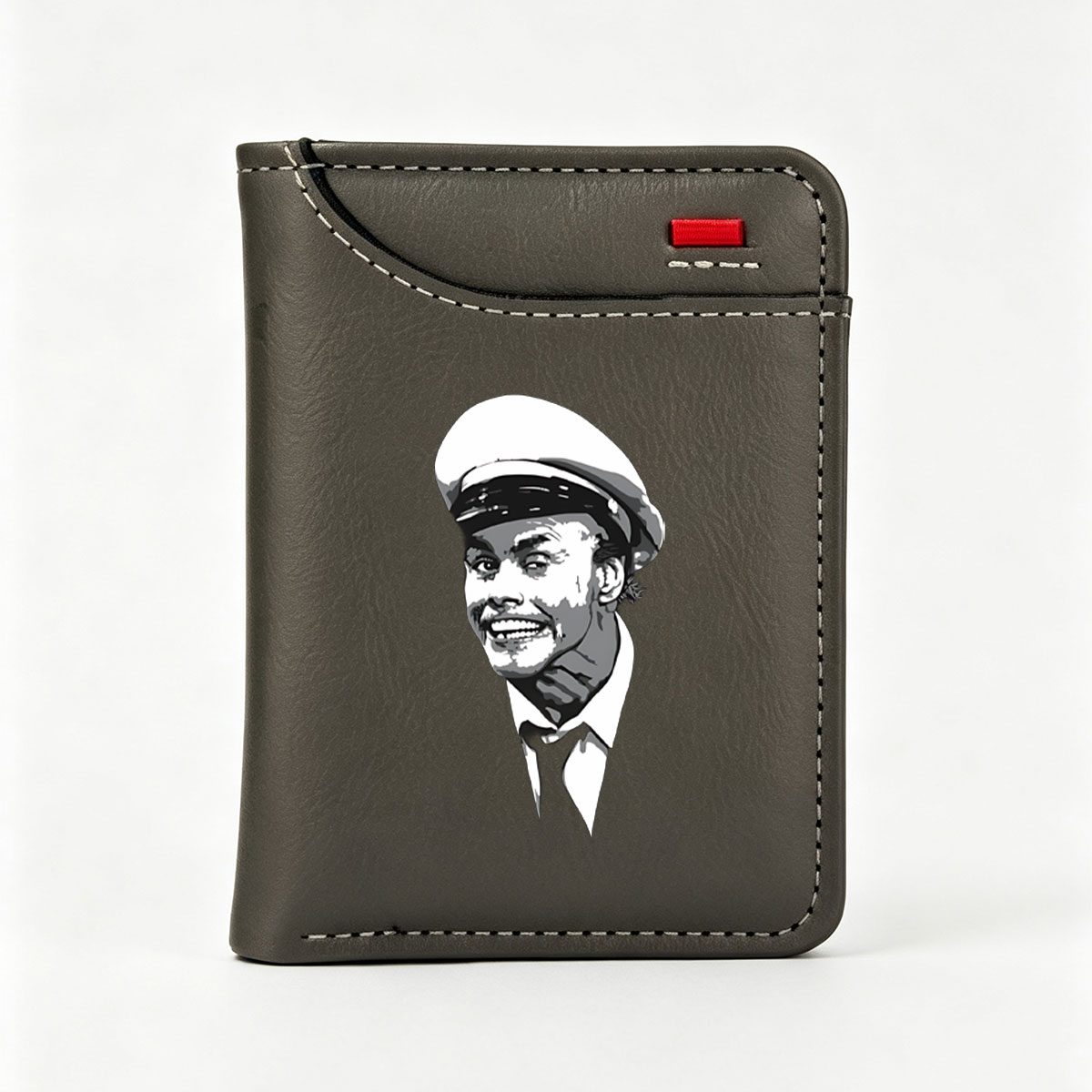 Frank Sinatra in a Sailor Hat, Smiling Portrait - Vertical Style Wallet