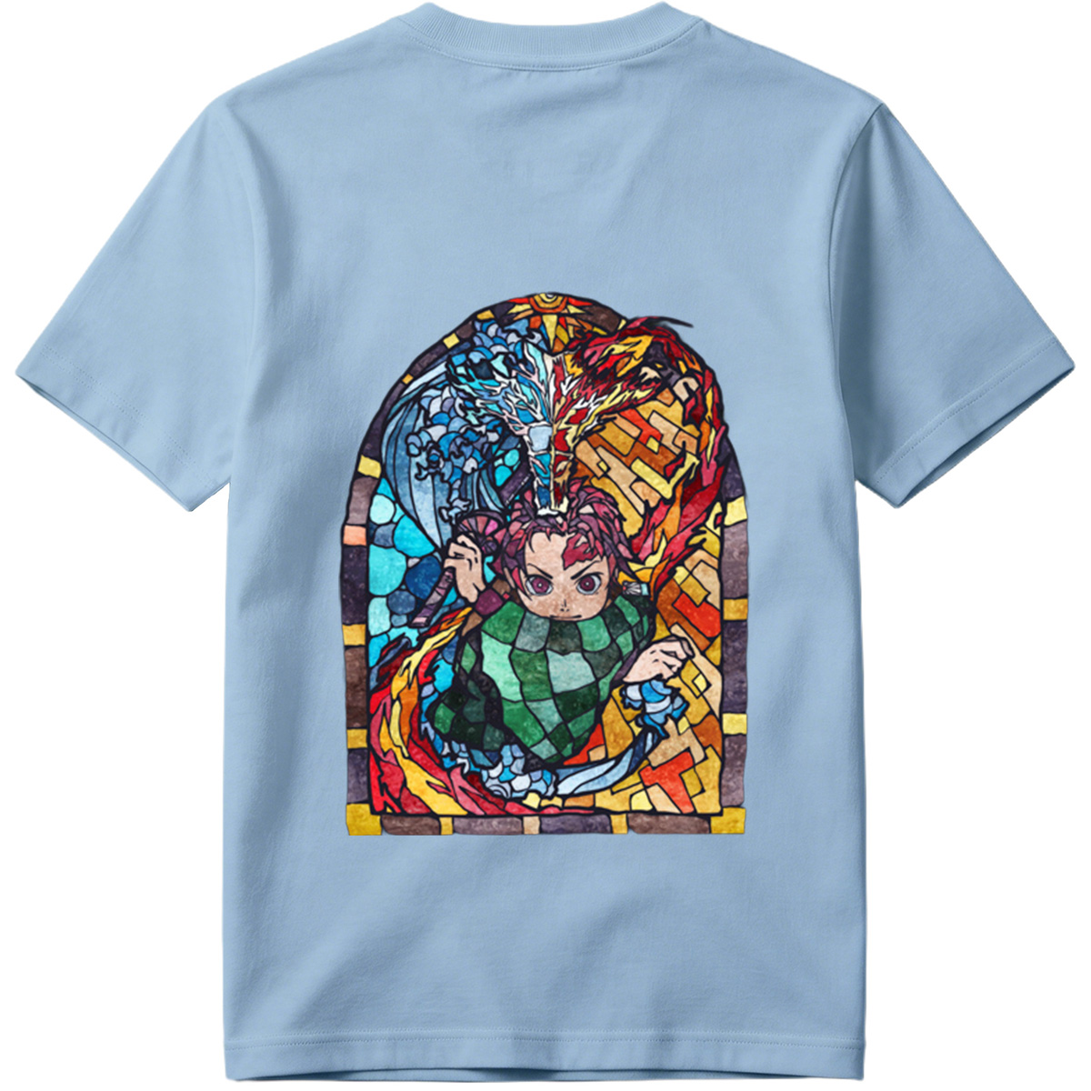 Demon Slayer: Tanjiro Kamado Stained Glass Art - Tee