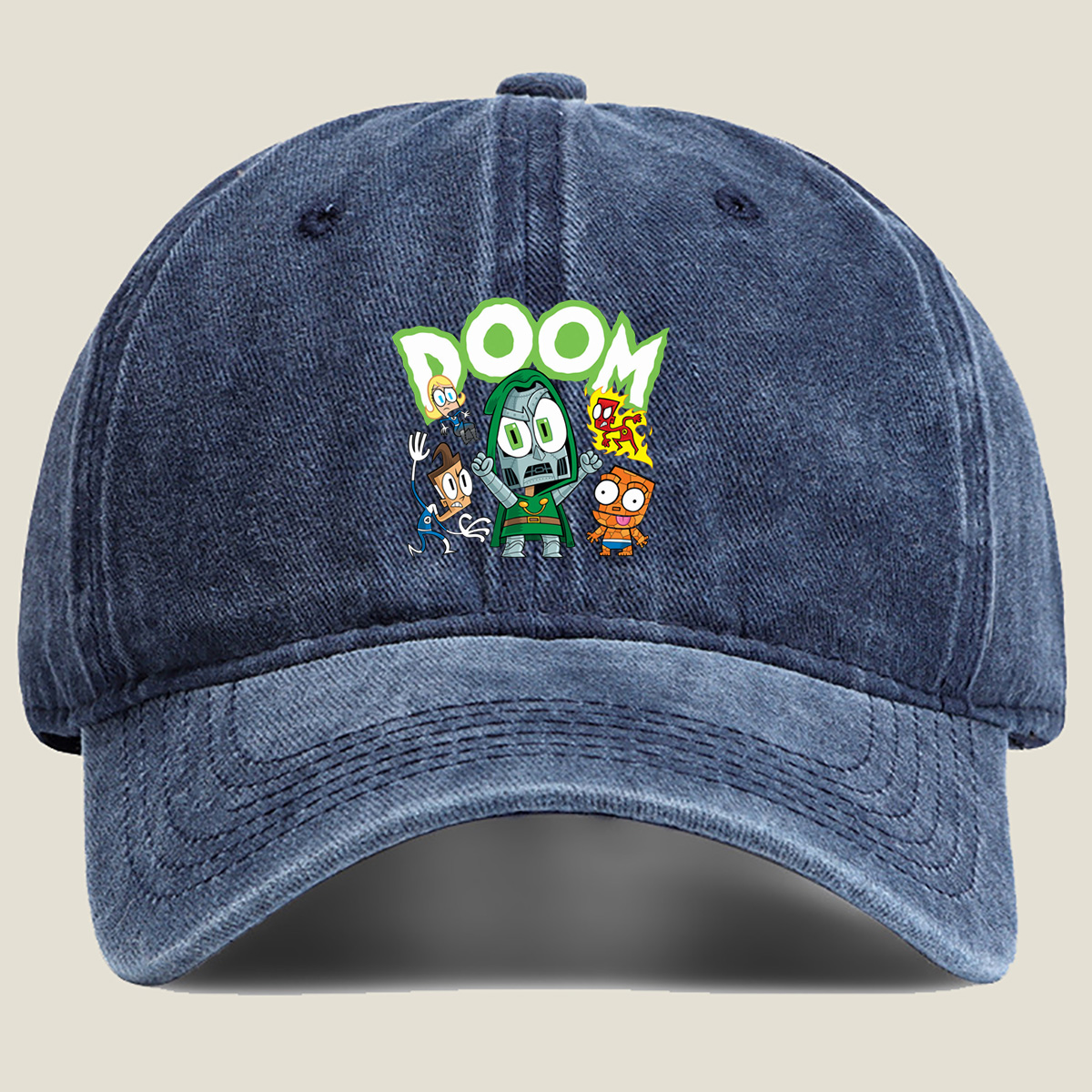Doom: Doctor Doom and the Marvel Minis - Washed Denim - Baseball Cap