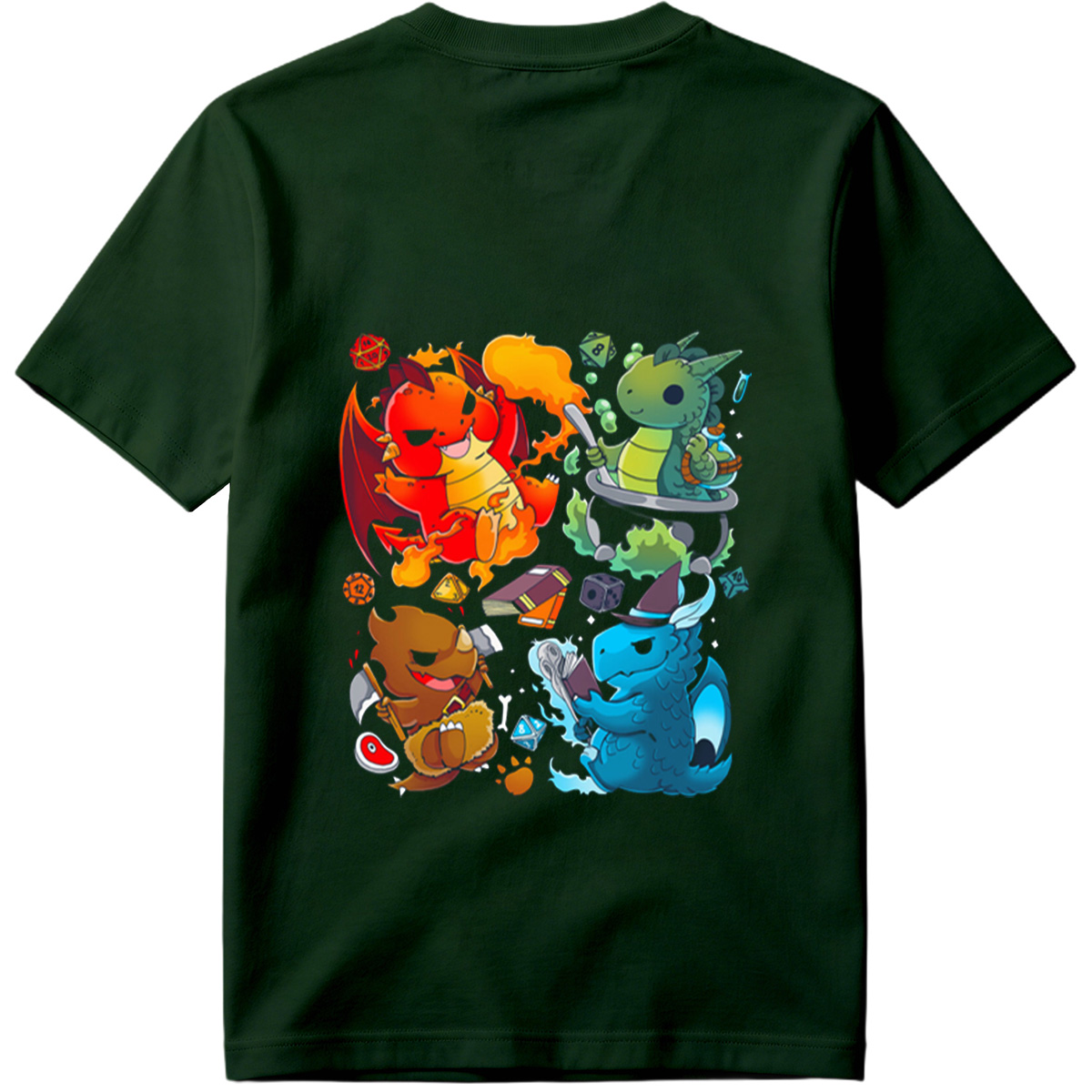 Dragon Quest: Fire, Nature, Earth, and Water Elements - Tee