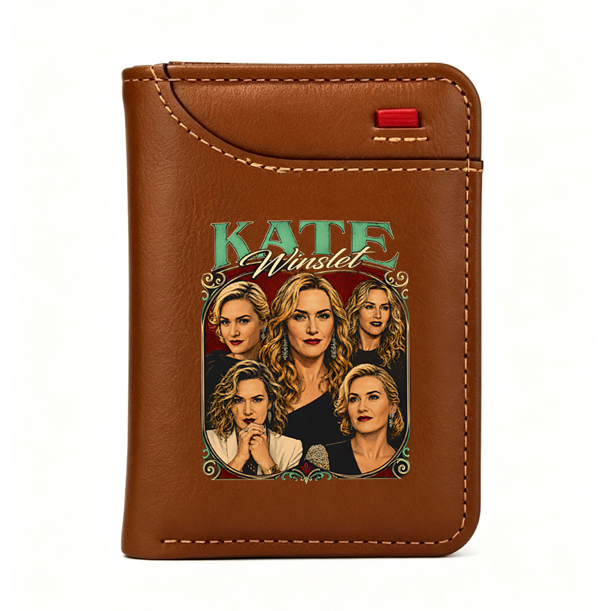 Kate Winslet: Iconic Portraits of the Legendary Actress - Vertical Style Wallet