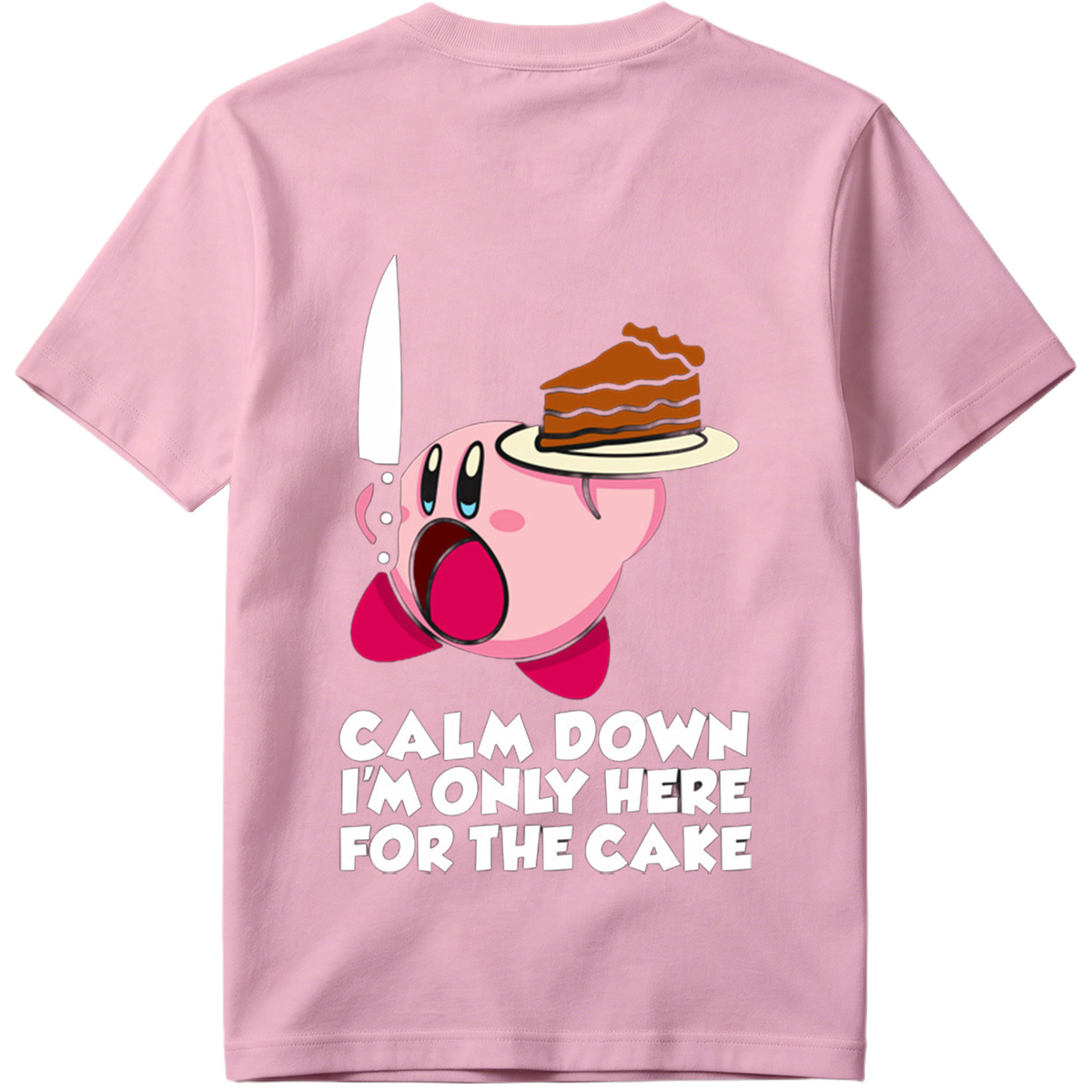 Kirby Cake Knife Humor - Tee