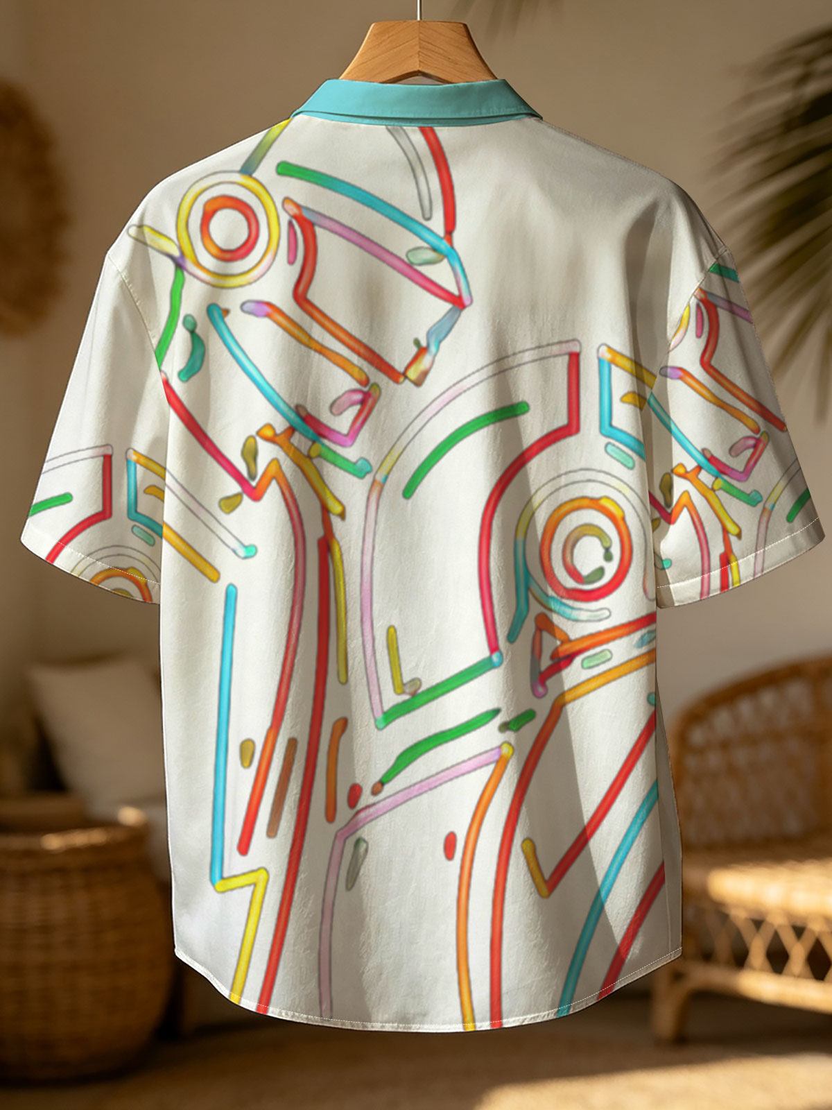 Daft Punk Neon Art Portrait -  Shirt