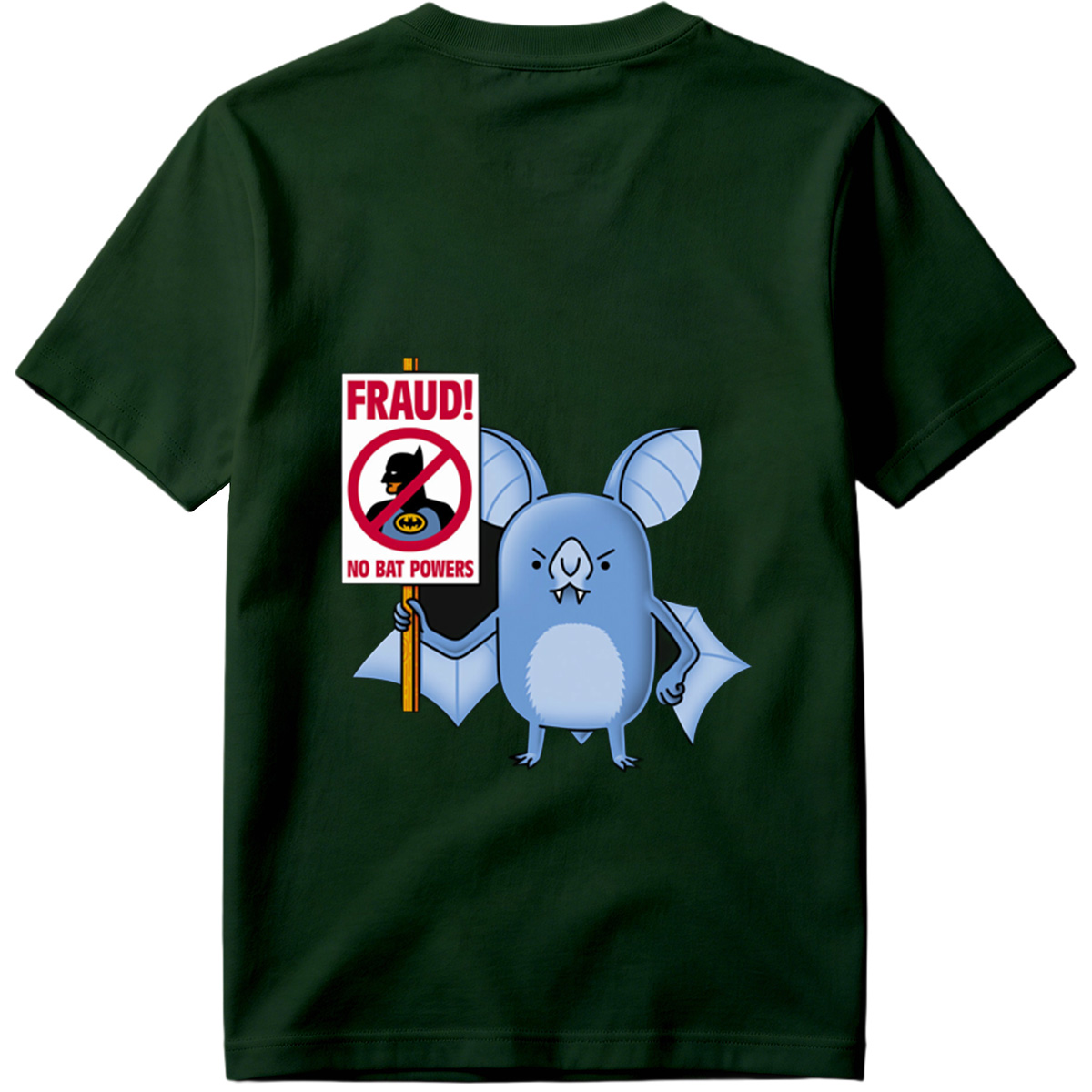 Batman and Bat Creature Protest Fraud - Tee