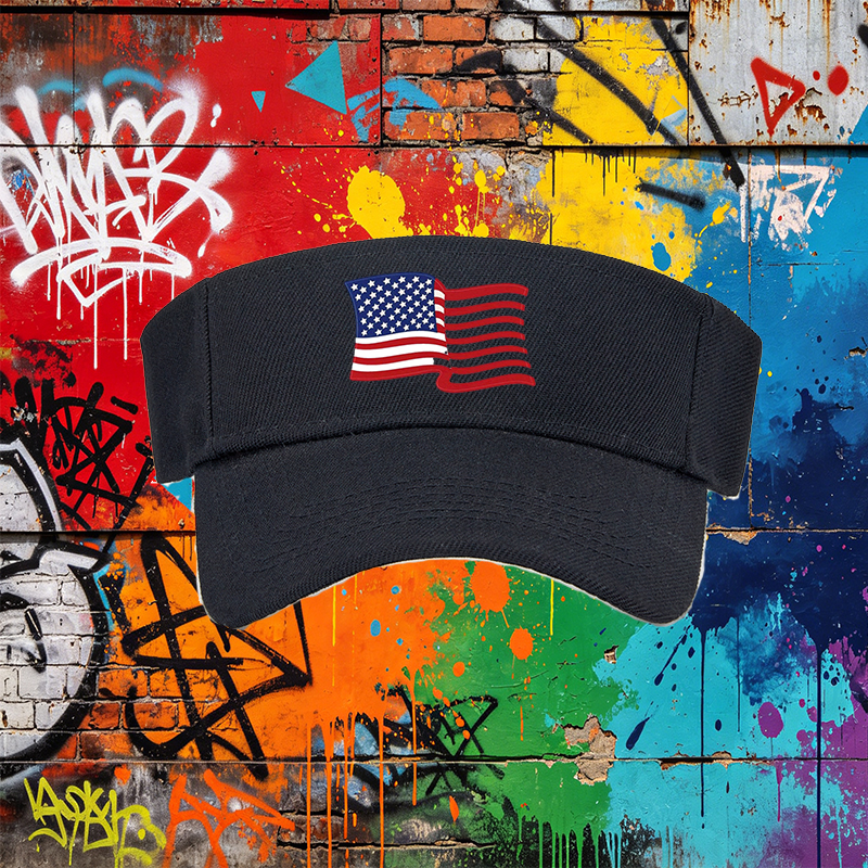 Unisex Classic Mesh Back Cap with American Flag Print - Lightweight Sun Hat for Outdoor Activities, Perfect for Adults Seeking Patriotic Style and Comfort in Summer, Travel, Beach, or Casual Wear