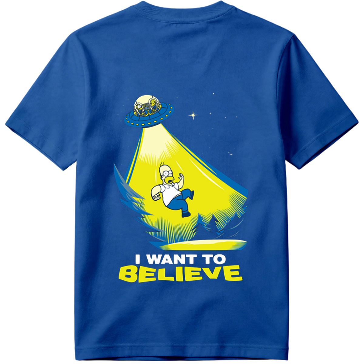 The Simpsons Homer Abduction I Want to Believe - Tee