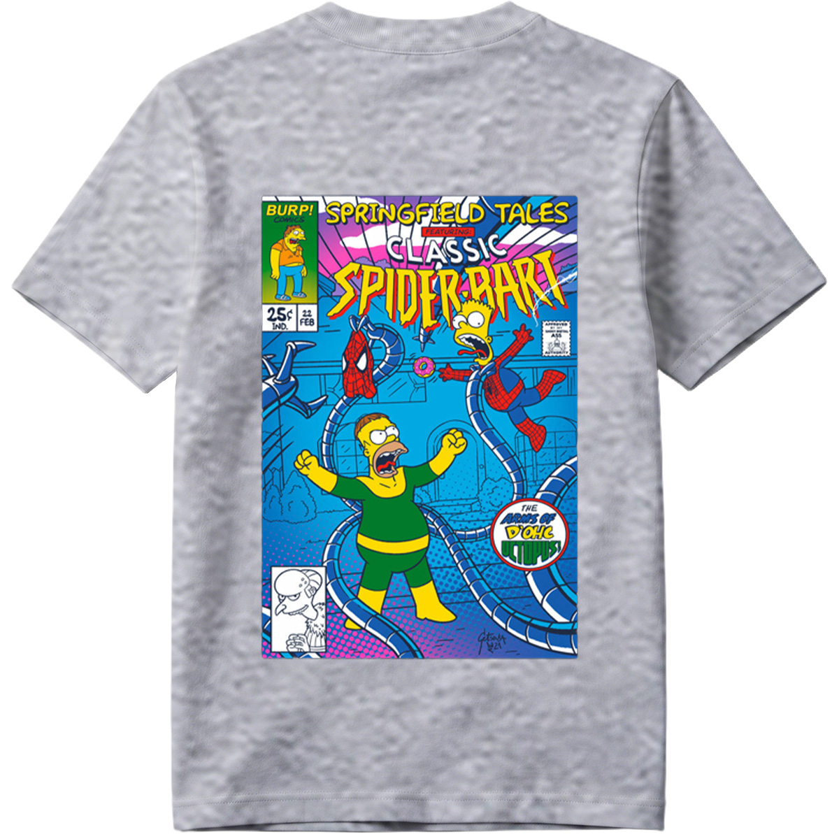 Springfield Tales Featuring Classic Spider-Bart: The Arms of D'Ohc Octopus - Tee
