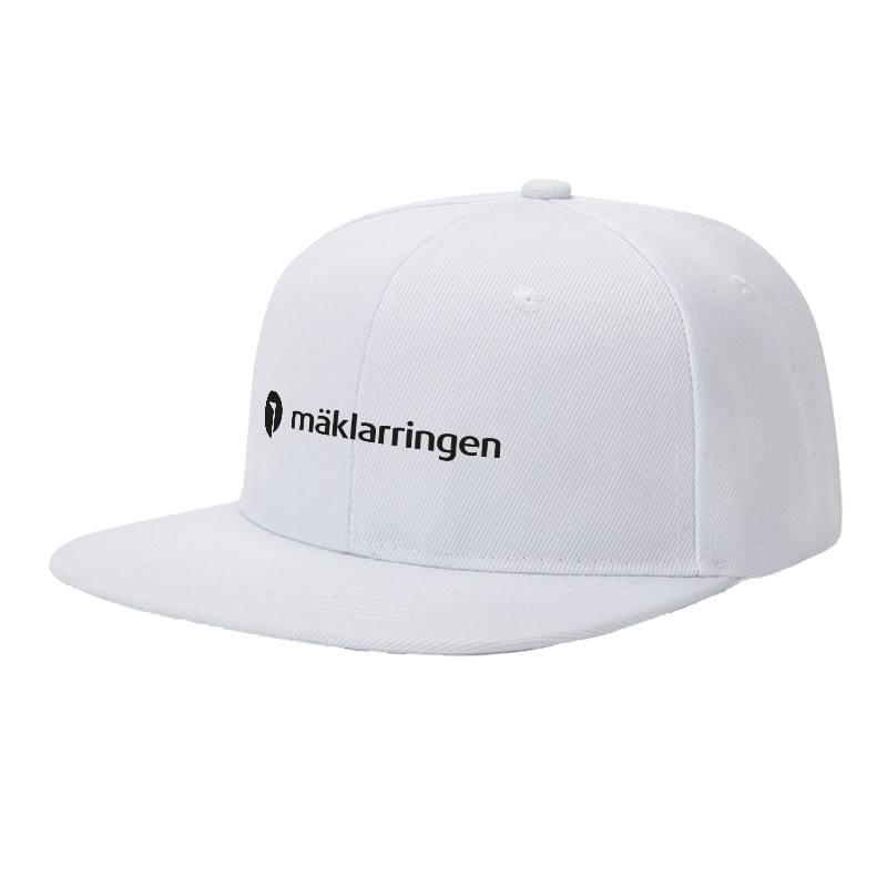 Flat Brim Baseball Cap Urban Logo Print Streetwear Skate Brand Basketball Court Skatepark Fit for Skaters Rappers Streetwear Enthusiasts