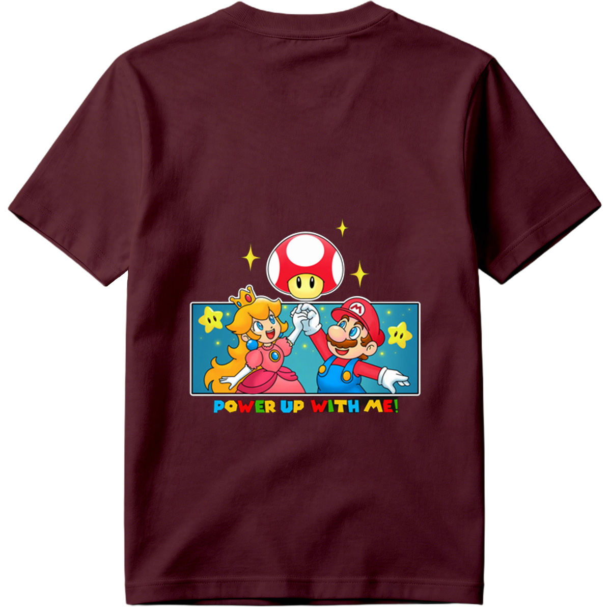 Super Mario: Mario and Peach Power Up with Toad! - Tee