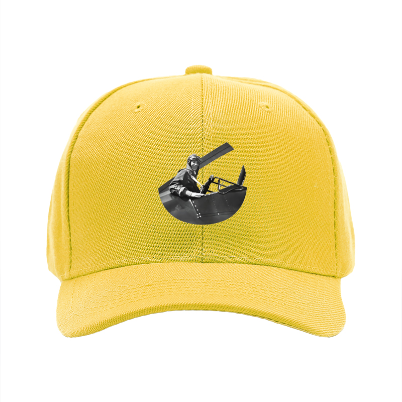 1pc New Baseball Cap with Vintage Aviator Print and Text Unisex Adjustable Hat for Outdoor Activities and Casual Wear Suitable for Adults Who Love Aviation and Retro Style