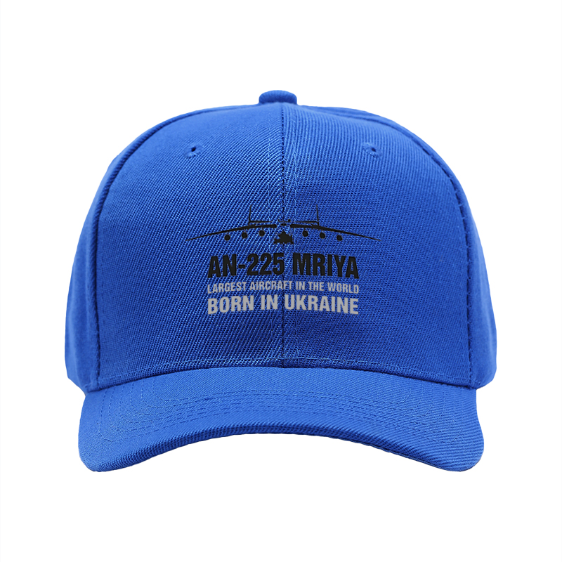 1pc New Baseball Cap AN-225 Mriya Largest Aircraft in the World Born in Ukraine Print Unisex Adjustable Hat for Outdoor Travel Aviation Enthusiasts and Adults