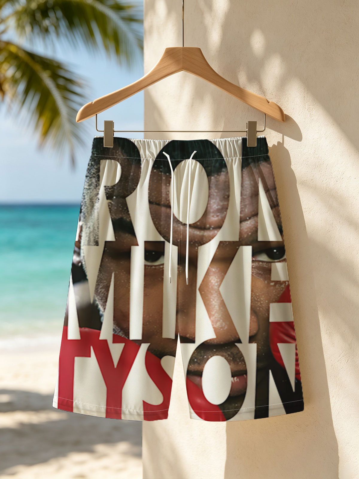 Iron Mike Tyson: Boxing Legend and Cultural Icon -  Beach shorts