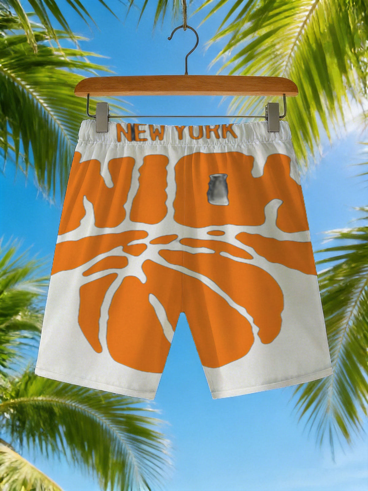 New York Knicks Basketball Team Logo -  Beach shorts
