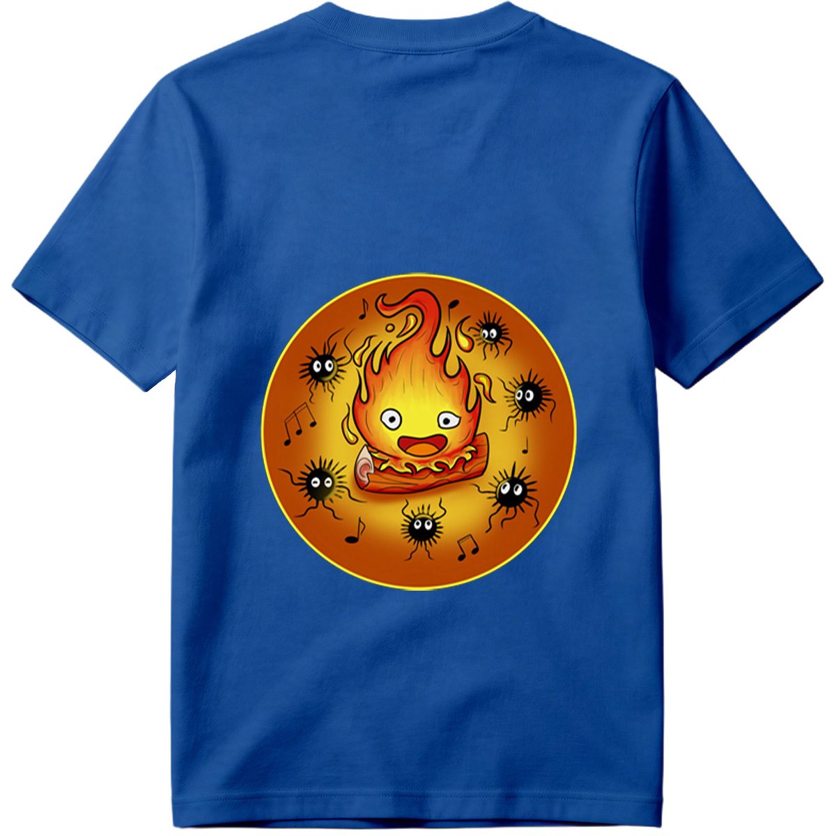 Flame Character with Spiders and Music Notes - Tee