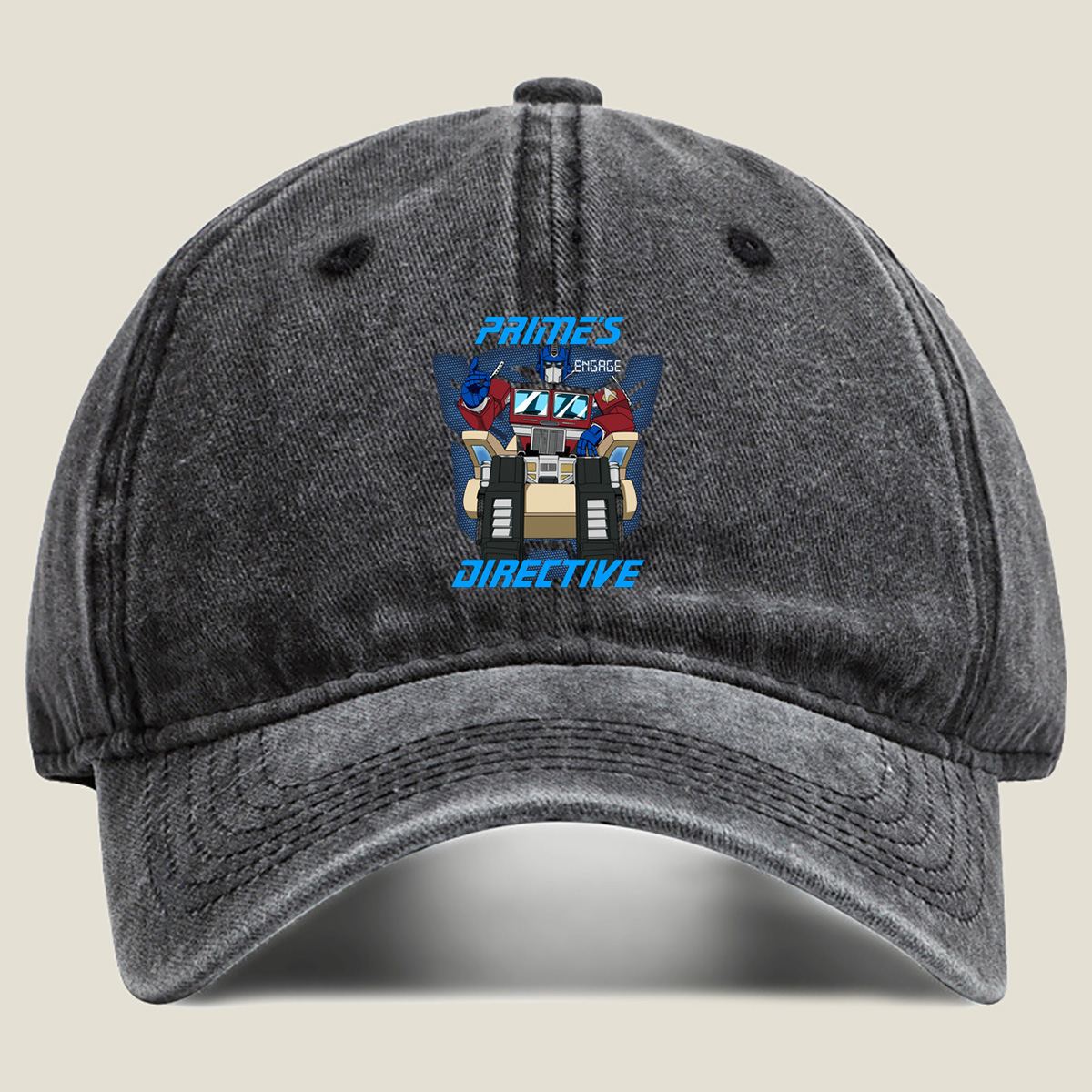 Transformers: Optimus Prime's Directive - Washed Denim - Baseball Cap