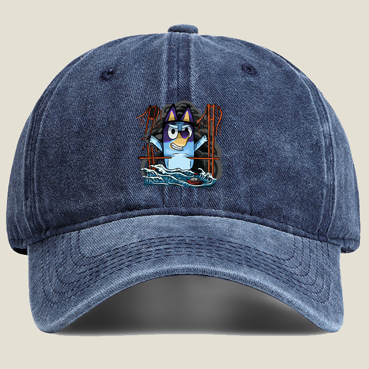 Bluey Pirate Adventure - Washed Denim - Baseball Cap