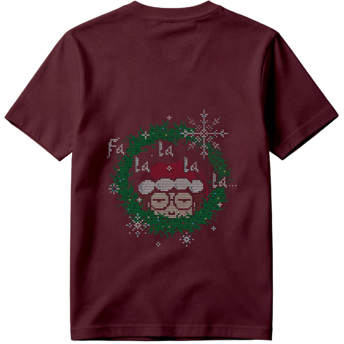 Santa Claus in a Christmas Wreath - Tee
