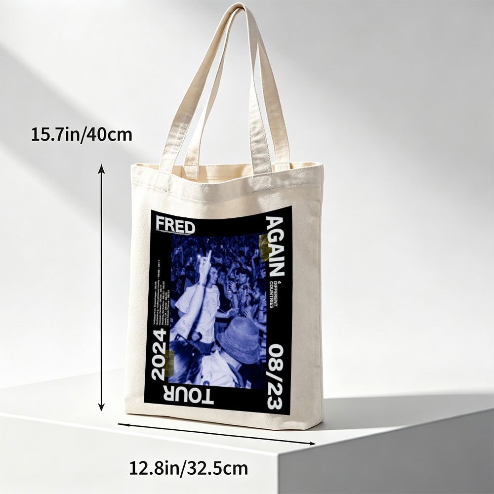 FRED AGAIN TOUR 2024 Live Concert Crowd Energy at Festival Event - Canvas tote bags