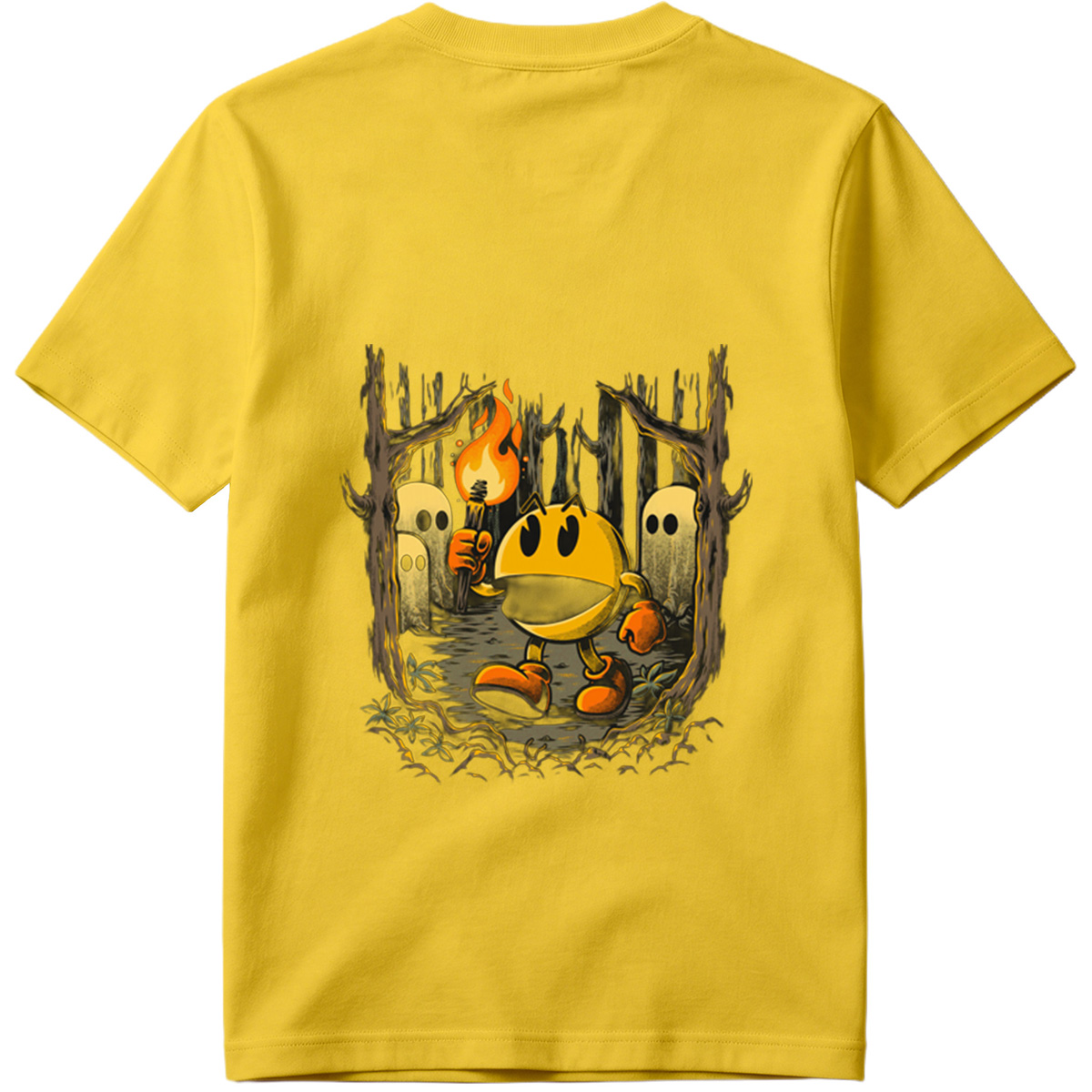 Pac-Man in the Haunted Forest - Tee