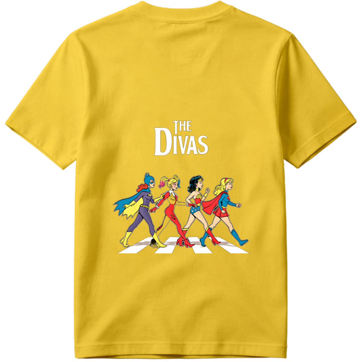 The Divas: Batgirl, Harley Quinn, Wonder Woman, Supergirl - Tee