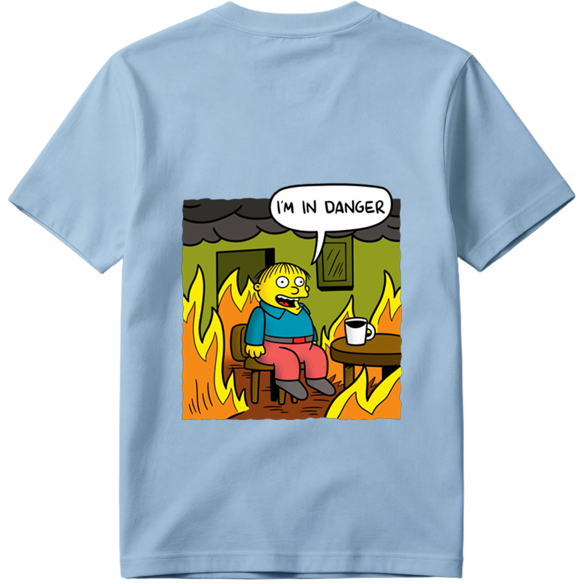 Simpsons Character in Burning Room - Tee