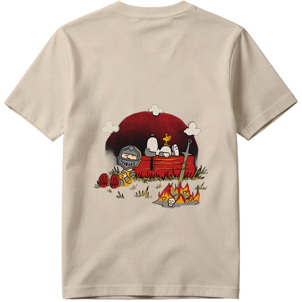 **Title:** Knight and Bone in the Moonlight - Tee